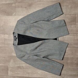 Womens‎ Express Collarless Open Front Casual Blazer Jacket